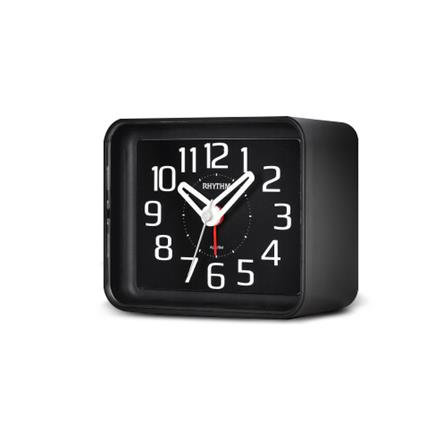 นาฬิกาตั้งโต๊ะพลาสติก RHYTHM CRE891WR02 3X2.5 นิ้ว สีดำ_1