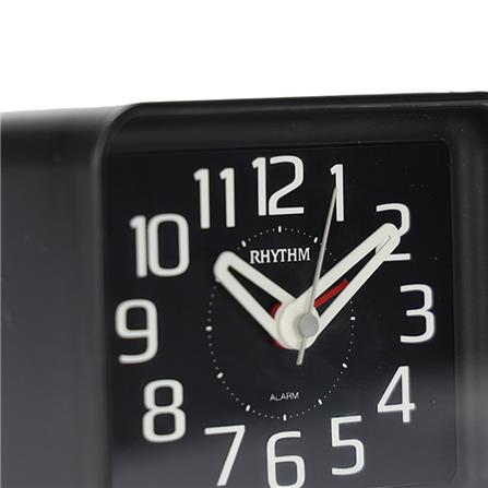 นาฬิกาตั้งโต๊ะพลาสติก RHYTHM CRE891WR02 3X2.5 นิ้ว สีดำ_2