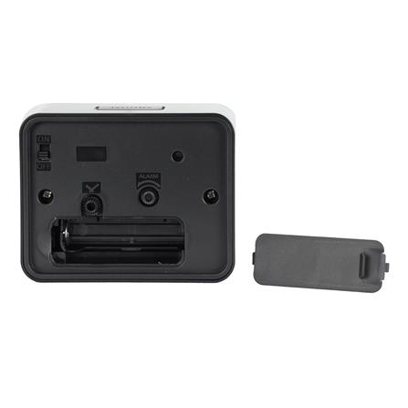 นาฬิกาตั้งโต๊ะพลาสติก RHYTHM CRE891WR02 3X2.5 นิ้ว สีดำ_3