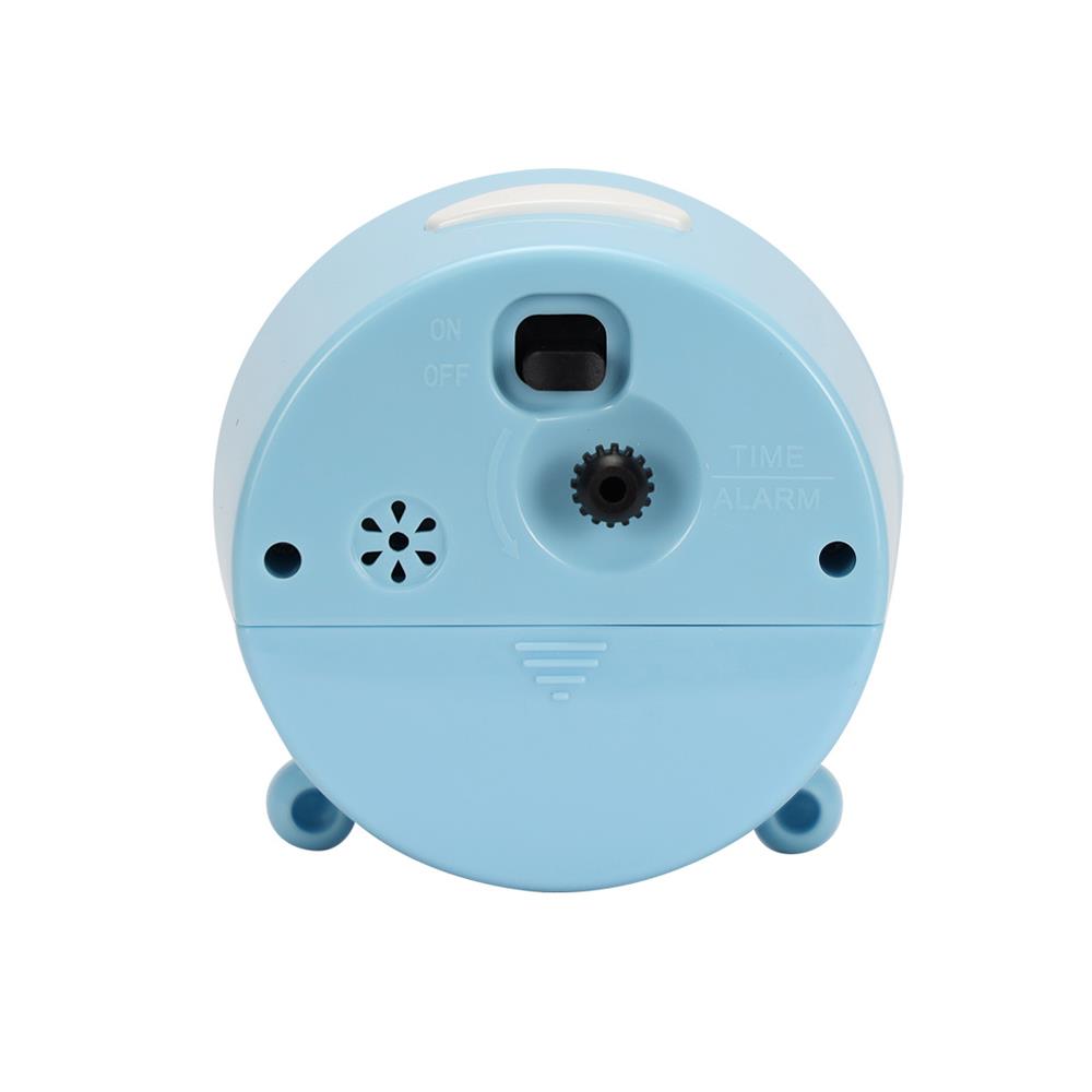 นาฬิกาตั้งโต๊ะพลาสติก RHYTHM CRE308NR04 3 นิ้ว สีฟ้า