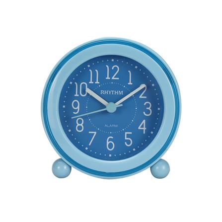 นาฬิกาตั้งโต๊ะพลาสติก RHYTHM CRE308NR04 3 นิ้ว สีฟ้า_1
