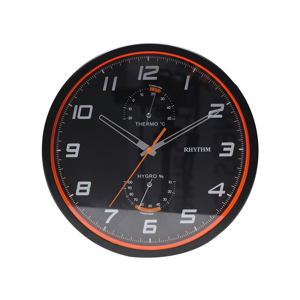 นาฬิกาแขวน RHYTHM 441107005 10 นิ้ว สีดำ