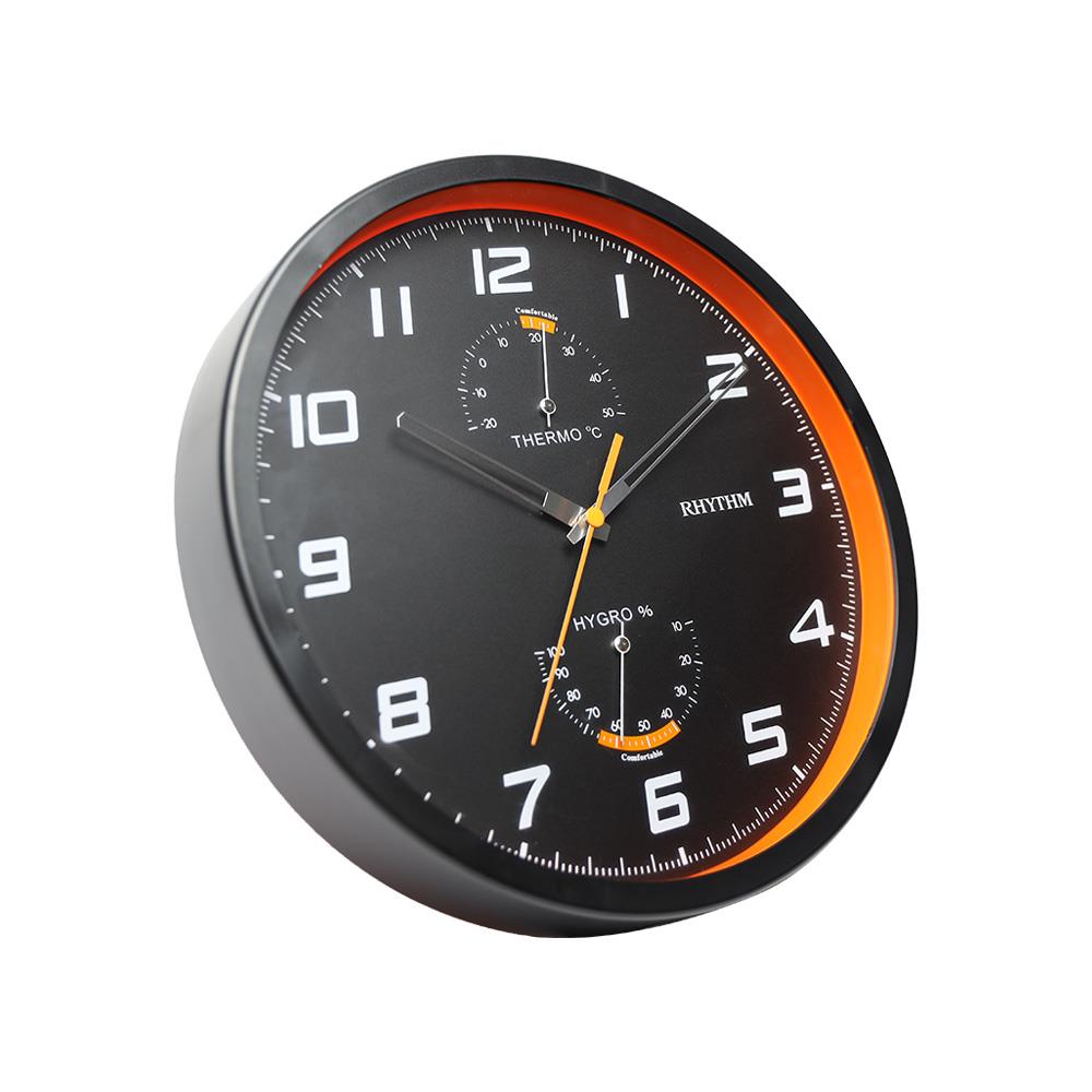 นาฬิกาแขวน RHYTHM 441107005 10 นิ้ว สีดำ