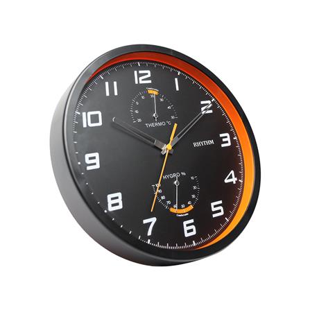 นาฬิกาแขวน RHYTHM 441107005 10 นิ้ว สีดำ_1