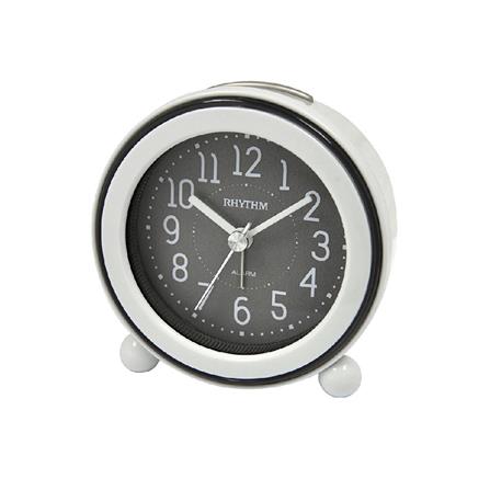นาฬิกาตั้งโต๊ะพลาสติก RHYTHM CRE308NR08 3 นิ้ว สีเทา_1