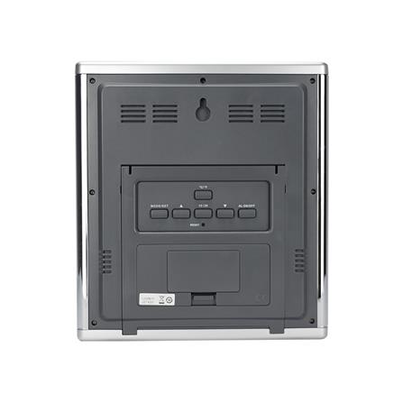 นาฬิกาตั้งโต๊ะดิจิทัล RHYTHM LCW011NR19 8X8.5 นิ้ว สีเงิน_2