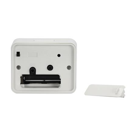 นาฬิกาตั้งโต๊ะพลาสติก RHYTHM CRE891WR03 3X2 นิ้ว สีขาว_3