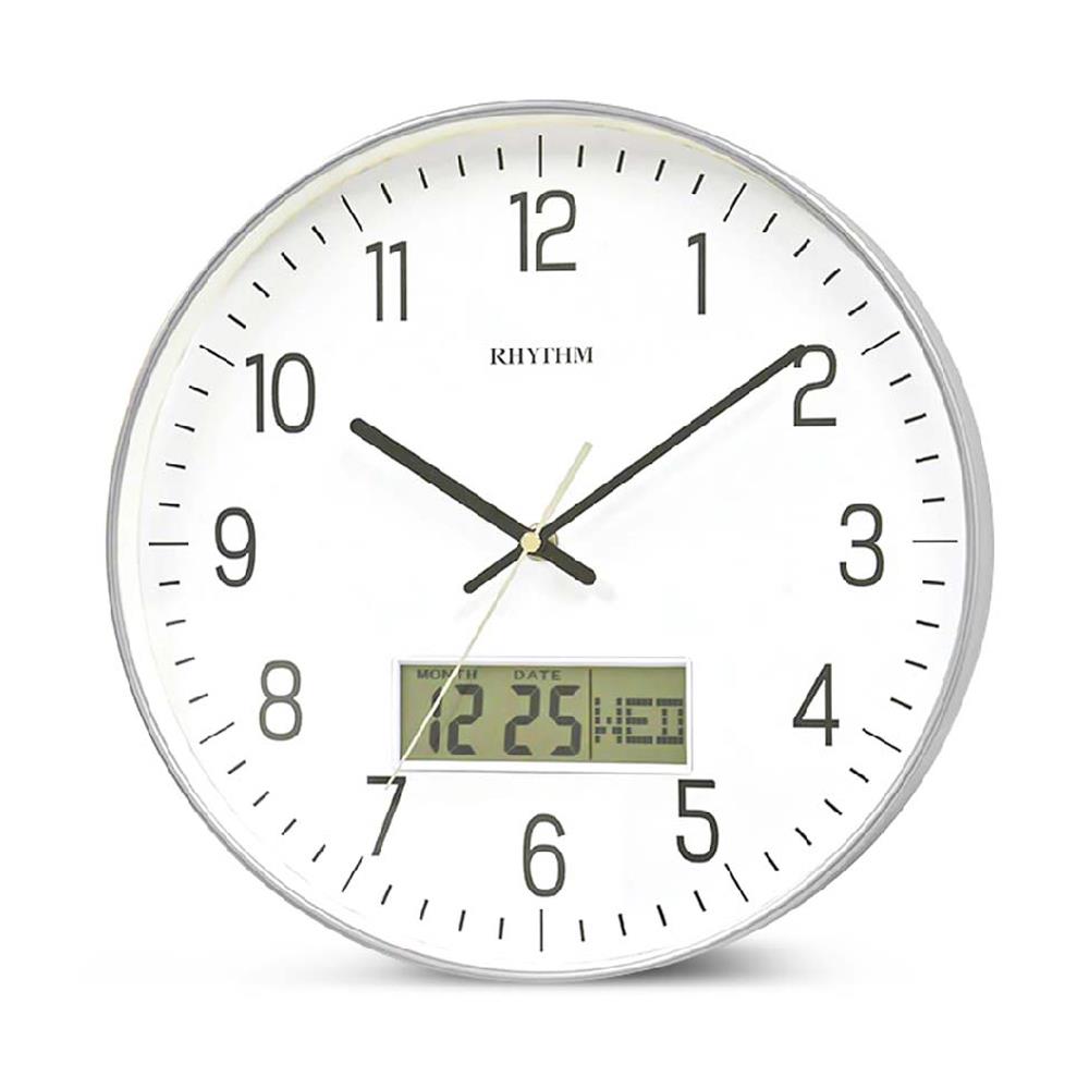 นาฬิกาแขวน RHYTHM CFG723NR19 12 นิ้ว สีขาว