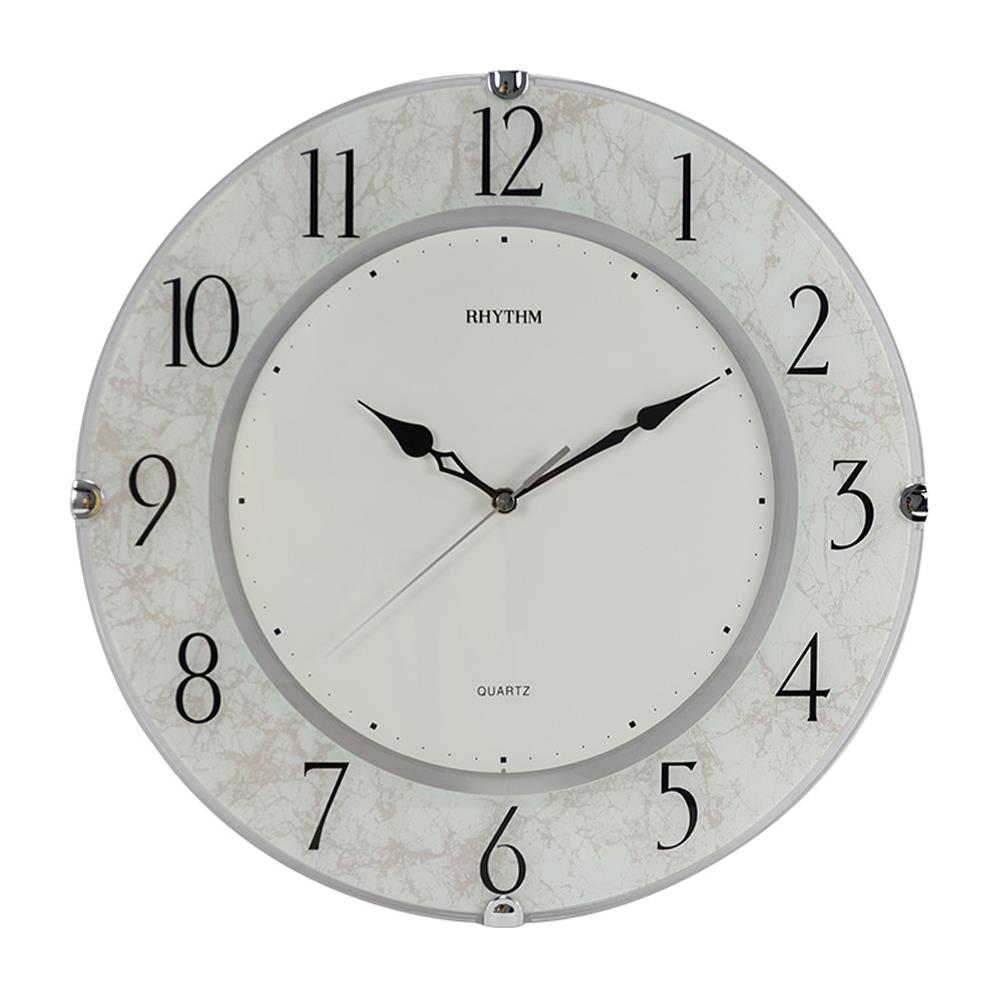 นาฬิกาแขวนพลาสติก RHYTHM CMG400NR03 14.5 นิ้ว สีขาว