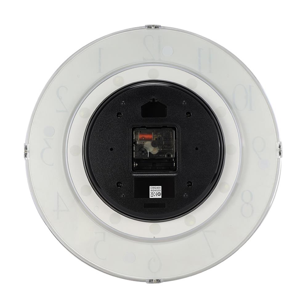 นาฬิกาแขวนพลาสติก RHYTHM CMG400NR03 14.5 นิ้ว สีขาว