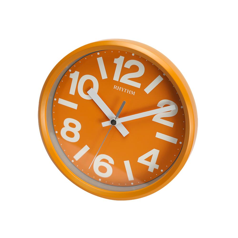 นาฬิกาแขวน RHYTHM CMG890GR14 7 นิ้ว สีส้ม