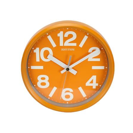 นาฬิกาแขวน RHYTHM CMG890GR14 7 นิ้ว สีส้ม_0