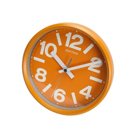 นาฬิกาแขวน RHYTHM CMG890GR14 7 นิ้ว สีส้ม_1