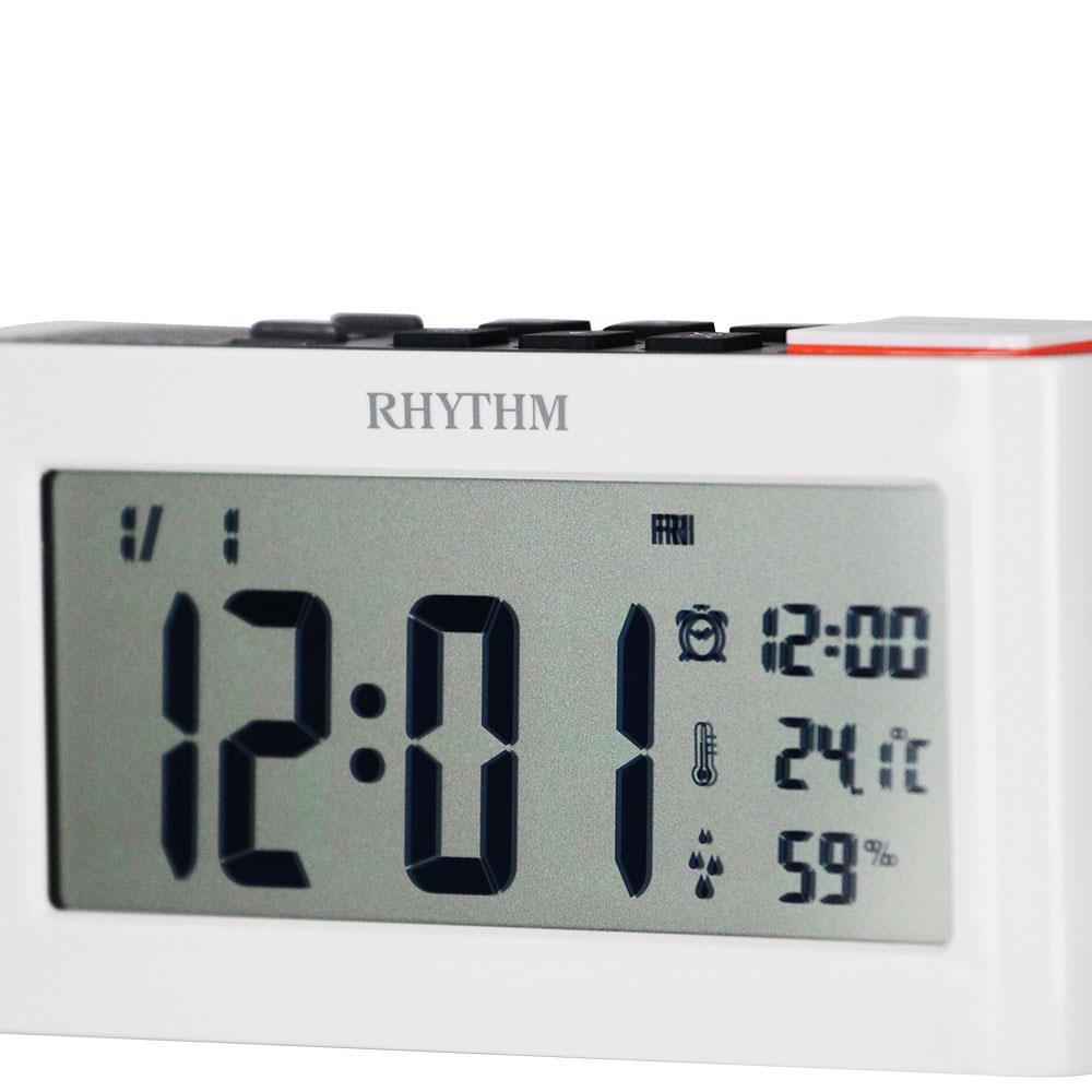 นาฬิกาดิจิทัล LED RHYTHM LCT101NR03 6X3 นิ้ว สีขาว