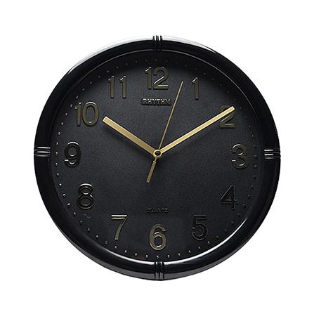 นาฬิกาแขวน RHYTHM CMG434NR02 11 นิ้ว สีดำ/ทอง