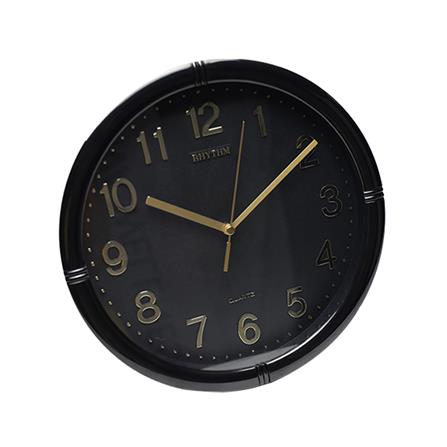 นาฬิกาแขวน RHYTHM CMG434NR02 11 นิ้ว สีดำ/ทอง_1