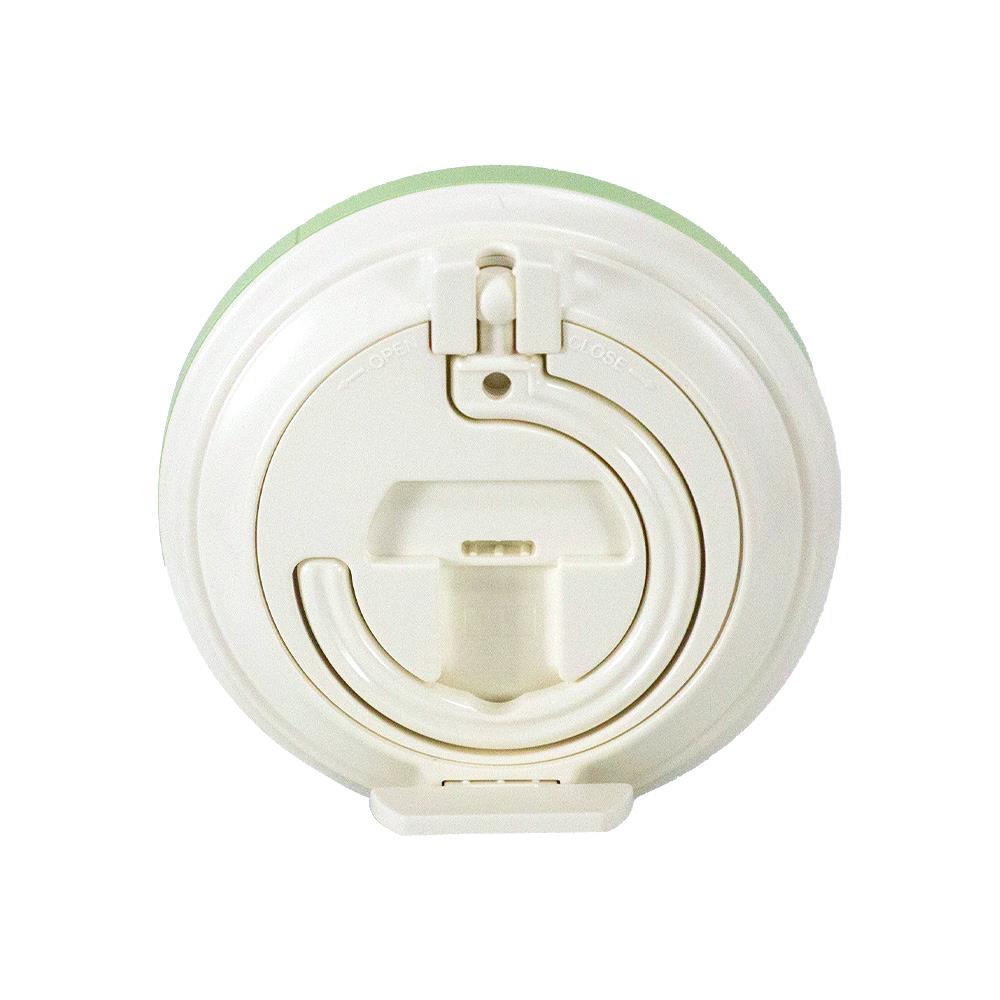 นาฬิกาแขวนพลาสติก RHYTHM 4KG711WR05 4.5 นิ้ว สีขาว/เขียว