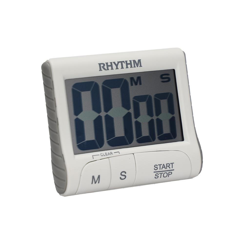 นาฬิกาตั้งโต๊ะดิจิทัล RHYTHM LCT106NR03 3X2.5 นิ้ว สีขาว