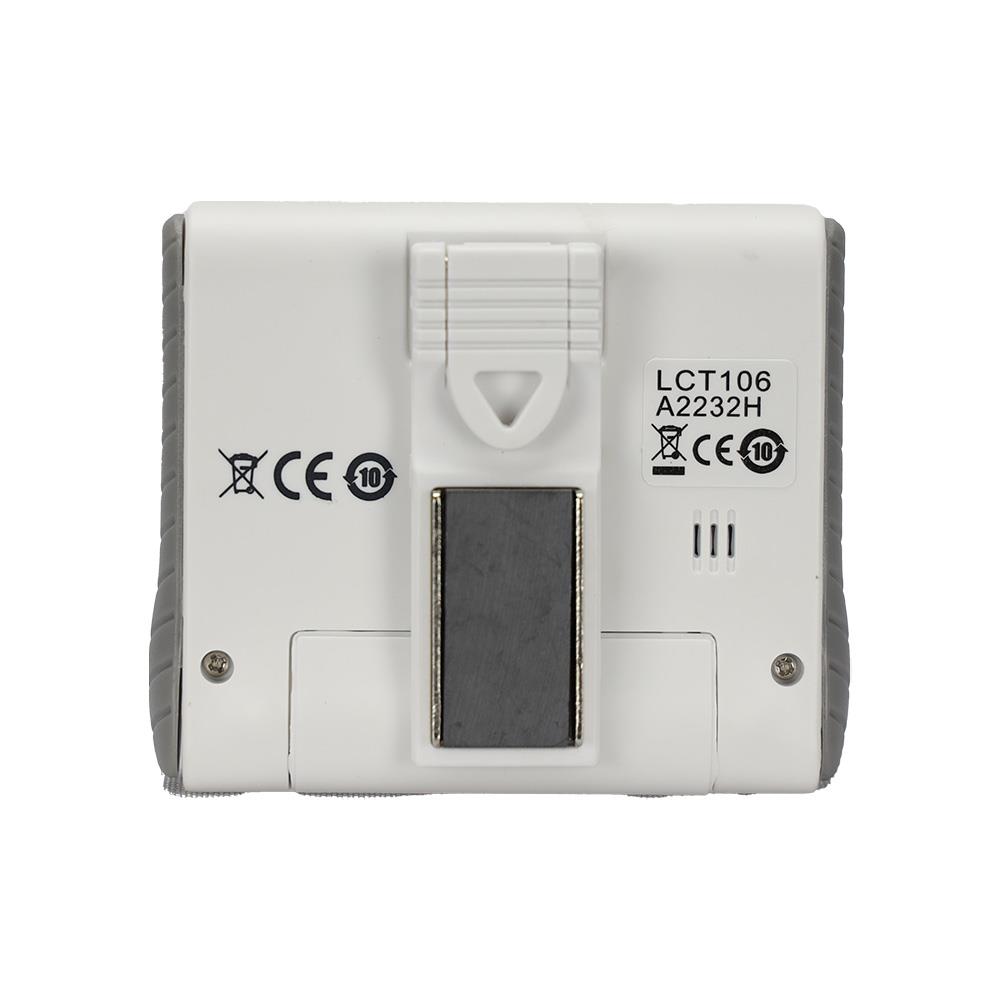 นาฬิกาตั้งโต๊ะดิจิทัล RHYTHM LCT106NR03 3X2.5 นิ้ว สีขาว