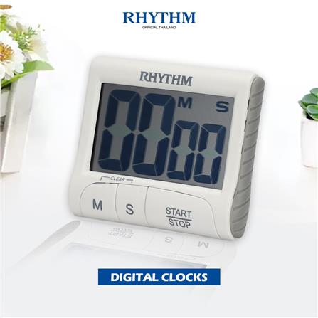 นาฬิกาตั้งโต๊ะดิจิทัล RHYTHM LCT106NR03 3X2.5 นิ้ว สีขาว_3