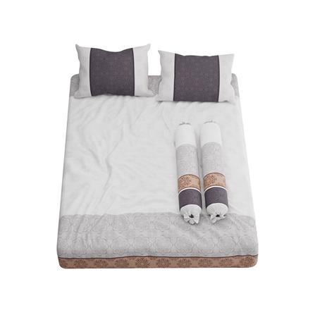 ชุดผ้าปูที่นอน 6 ฟุต 5 ชิ้น PREMIER SATIN MIX P206_1