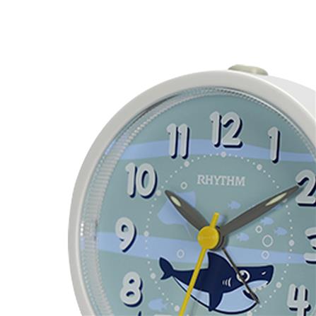 นาฬิกาตั้งโต๊ะ RHYTHM CRE306NR03 3.5 นิ้ว สีขาว/ฟ้า_2