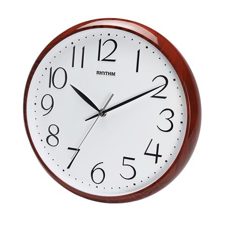 นาฬิกาแขวนไม้ RHYTHM CMG578NR06 12.5 นิ้ว สีน้ำตาล_1