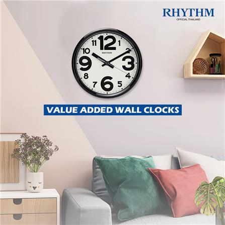 นาฬิกาแขวน RHYTHM CMG890GR02 7 นิ้ว สีดำ_5