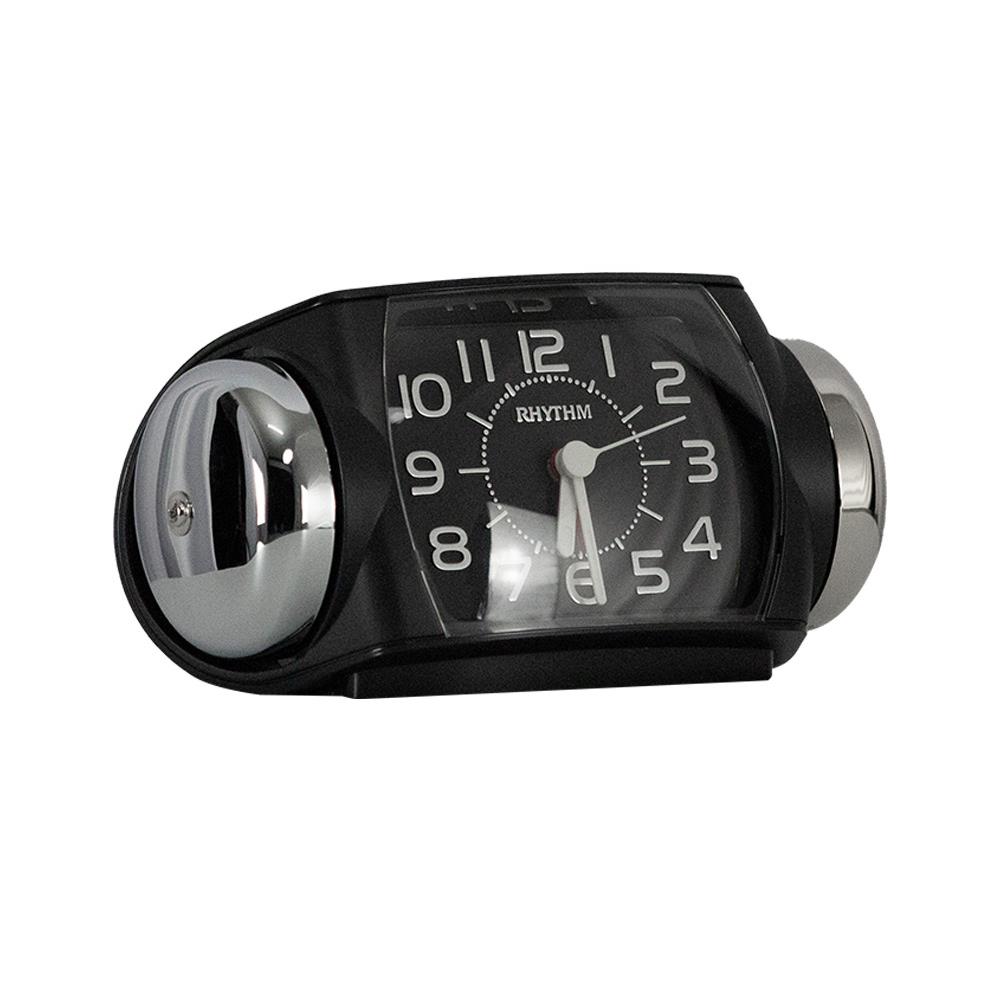 นาฬิกาตั้งโต๊ะพลาสติก RHYTHM 8RA647SR02 3X6 นิ้ว สีดำ