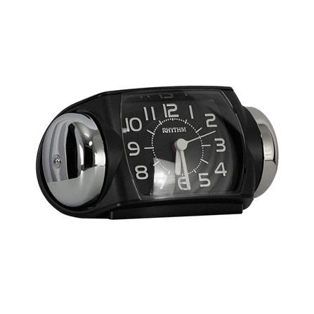นาฬิกาตั้งโต๊ะพลาสติก RHYTHM 8RA647SR02 3X6 นิ้ว สีดำ_2