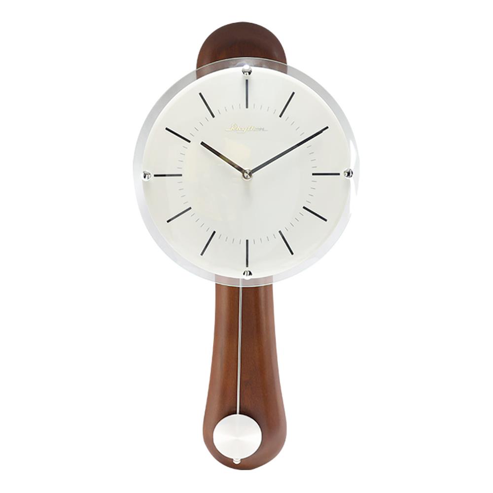 นาฬิกาแขวนไม้ RHYTHM CMP525NR06 8.5X19.5 นิ้ว สีน้ำตาล