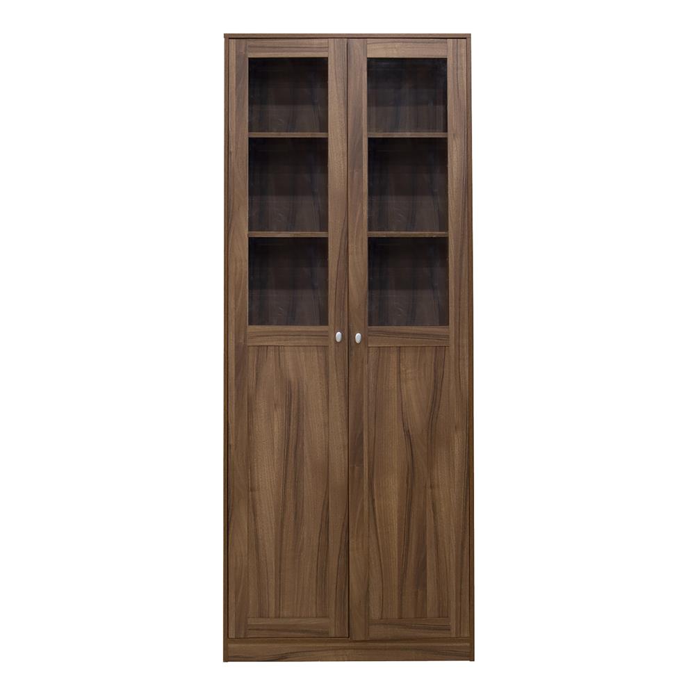 ตู้โชว์ 2 บานเปิด FURDINI COLIN สีวอลนัท