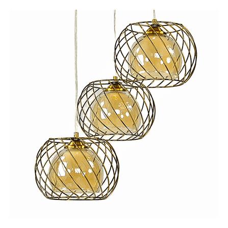 ไฟช่อ SUCCESS CD7673/3 สีน้ำตาล/ทอง 3 หัว_1