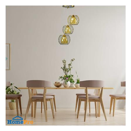 ไฟช่อ SUCCESS CD7673/3 สีน้ำตาล/ทอง 3 หัว_2