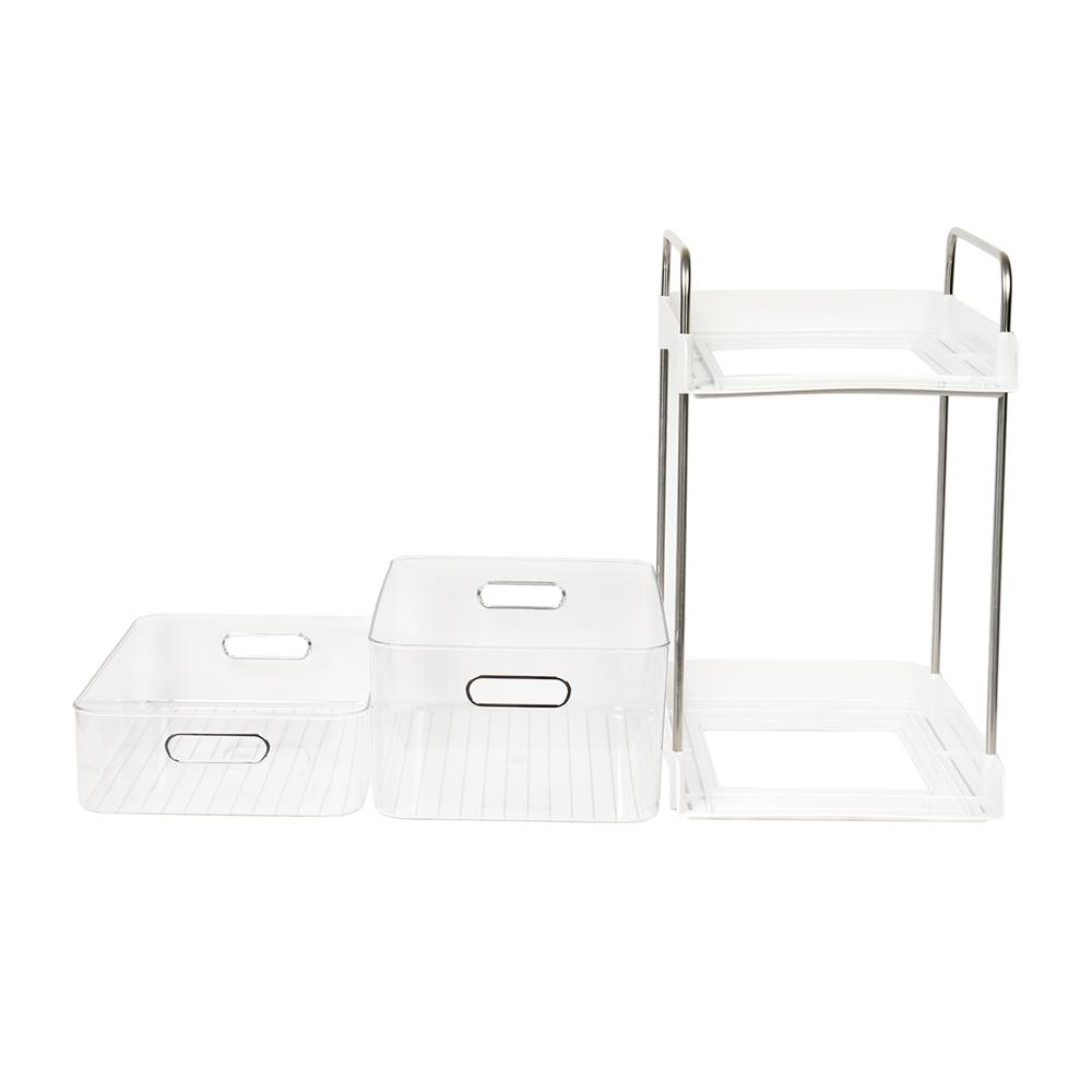 ลิ้นชัก 2 ชั้นเก็บอุปกรณ์ครัว KECH KLEAR 36.5x25x41 ซม.