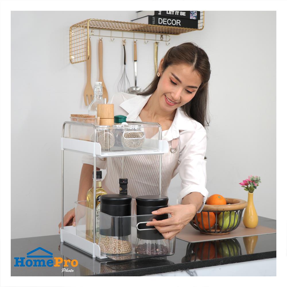 ลิ้นชัก 2 ชั้นเก็บอุปกรณ์ครัว KECH KLEAR 36.5x25x41 ซม.