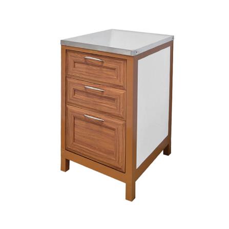 ตู้ลิ้นชักตั้งพื้น WT WT-777 48.3x50.2x80 ซม. สีไม้สัก