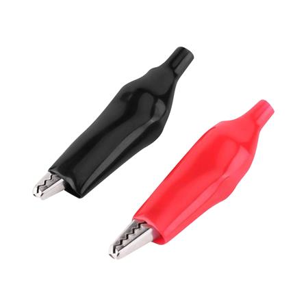 ปากคีบจระเข้ JSN #1228 กลาง สีดำ-แดง_0