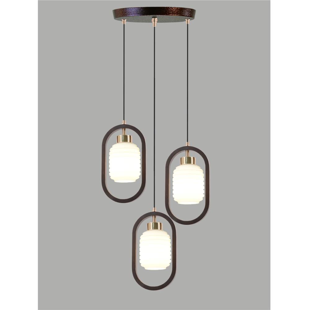 ไฟช่อ SUCCESS CD8738/3 สีขาว/ทอง/น้ำตาล 3 หัว