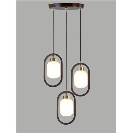 ไฟช่อ SUCCESS CD8738/3 สีขาว/ทอง/น้ำตาล 3 หัว_2