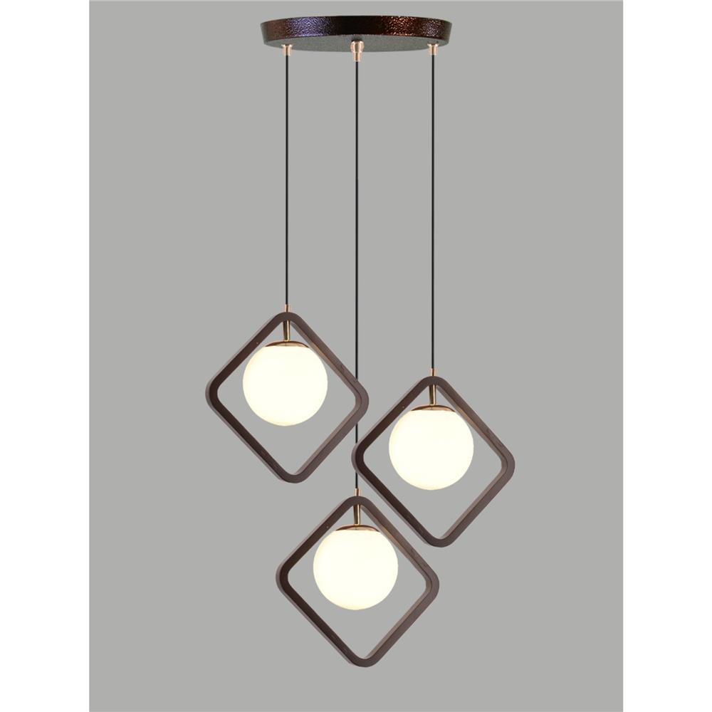 ไฟช่อ SUCCESS CD8736/3 สีขาว/ทอง/น้ำตาล 3 หัว