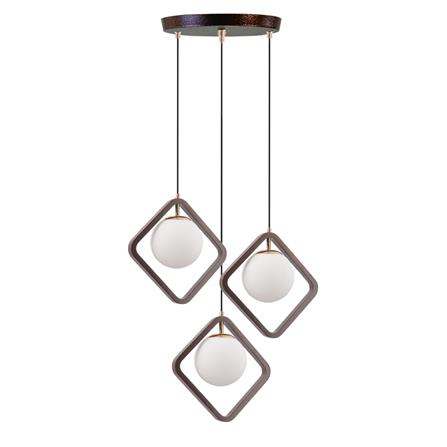 ไฟช่อ SUCCESS CD8736/3 สีขาว/ทอง/น้ำตาล 3 หัว_0