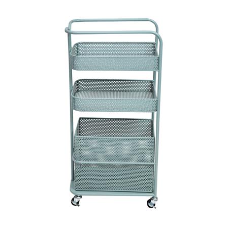 ชั้นวางของ 3 ชั้น มีล้อ STACKO GRACE 40x24x85 ซม. สีเขียว_1