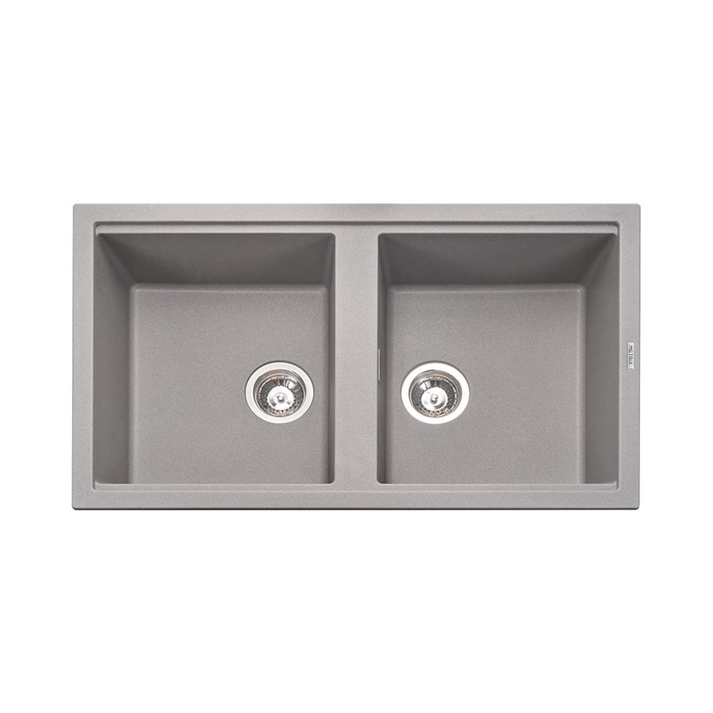 ซิงค์ฝัง 2 หลุม METRIX KIN20TN สีไทเทเนียมเกรย์