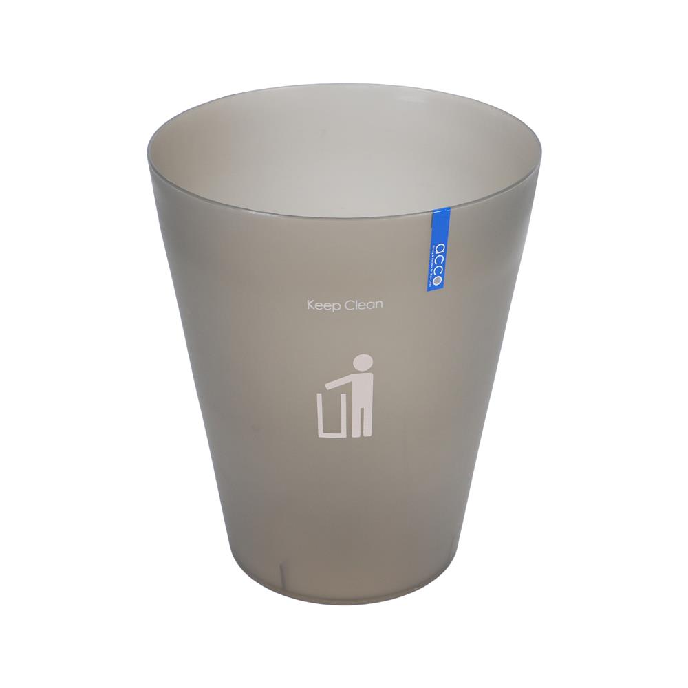 ถังขยะกลม ACCO 9 ลิตร สีเทา/ใส