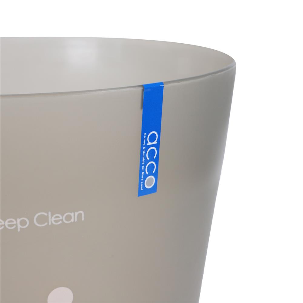 ถังขยะกลม ACCO 9 ลิตร สีเทา/ใส