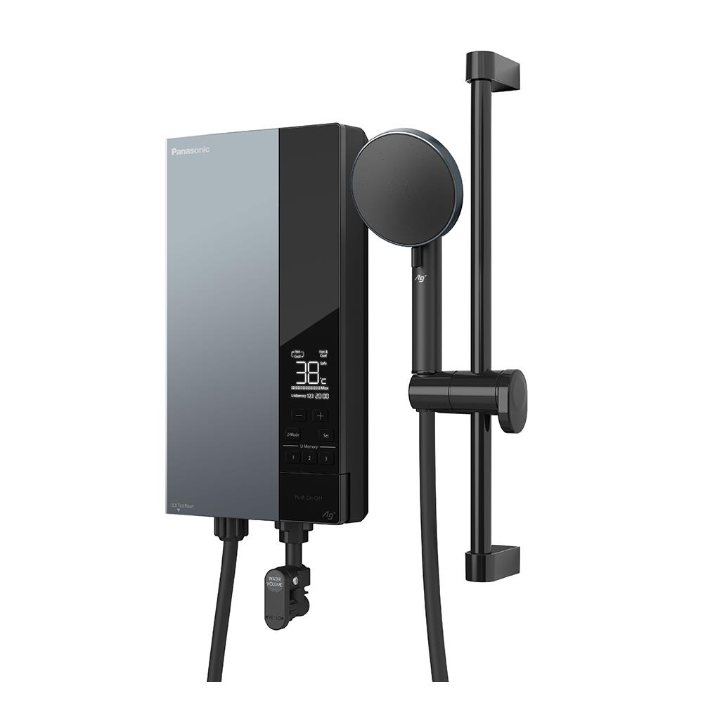 เครื่องทำน้ำอุ่น PANASONIC DH-4UD1TZ 4800 วัตต์ สีเทา/เงิน