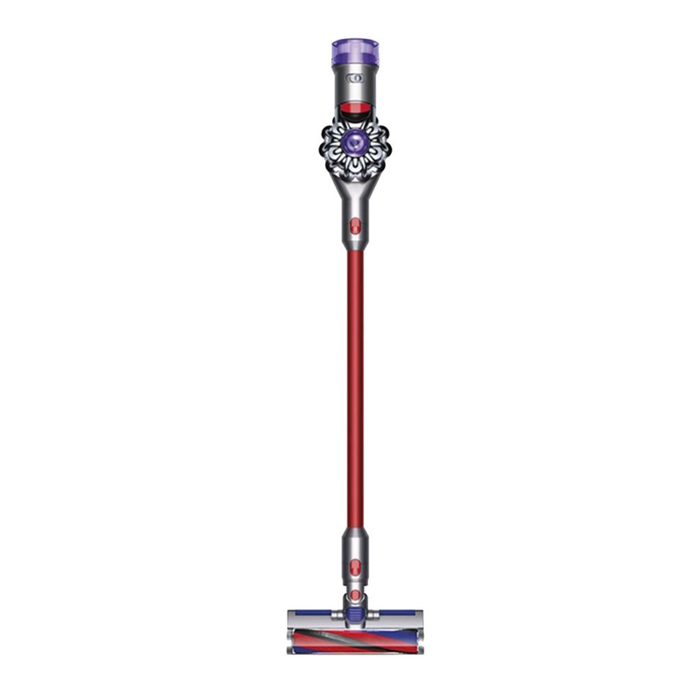 เครื่องดูดฝุ่นแบบด้าม DYSON SV10K V8 SLIM FLUFFY IRON / SPRAYED NICKEL / RED