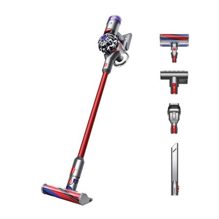 เครื่องดูดฝุ่นแบบด้าม DYSON SV10K V8 SLIM FLUFFY IRON / SPRAYED NICKEL / RED