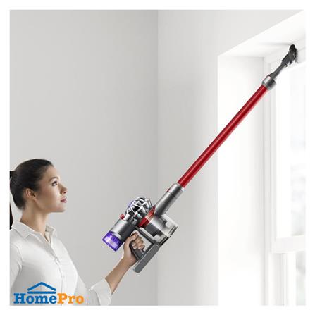 เครื่องดูดฝุ่นแบบด้าม DYSON SV10K V8 SLIM FLUFFY IRON / SPRAYED NICKEL / RED_4